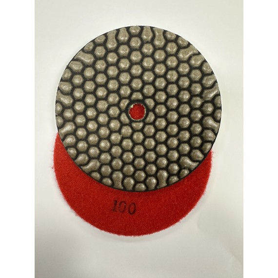 Dry Polishing Pad 5" 100 grit